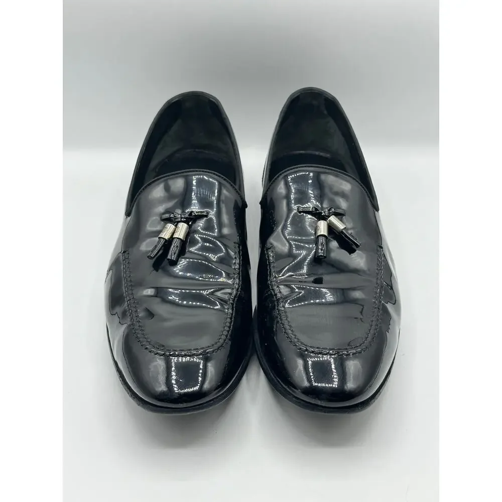 GUCCI Patent leather Tassel Loafers Slip On Dress Shoe Old Money Sz 11 $550